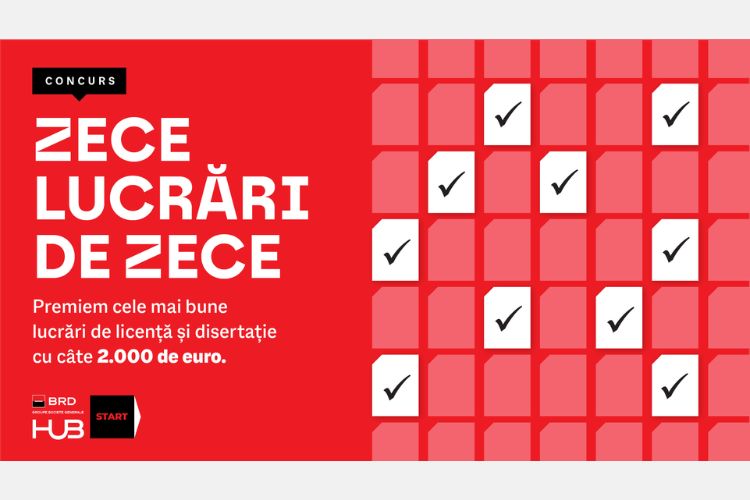 BRD HUB START lansează concursul „10 lucrări de 10”